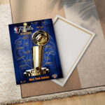 New York Knicks NBA Finals Champions 2026 Rectangle Canvas With Inner Frame - Image 3