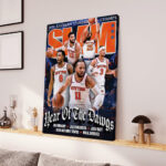 New York Knicks NBA Finals Champions 2026 Rectangle Canvas With Inner Frame - Image 2