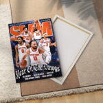 New York Knicks NBA Finals Champions 2026 Rectangle Canvas With Inner Frame - Image 3