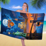 New York Knicks NBA Finals Champions 2026 Rectangle Beach Towel - Image 2