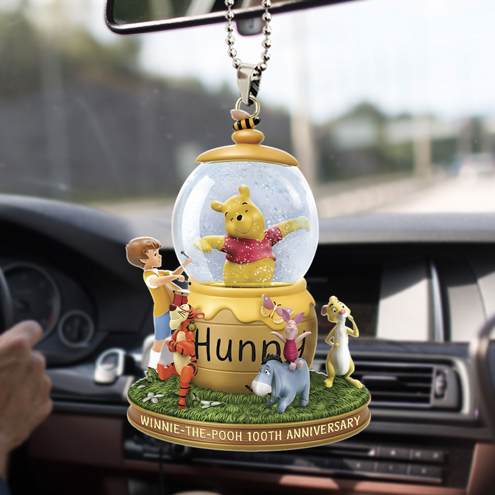 Winnie-the-Pooh 100th Anniversary Custom shape 2-sided Acrylic Car Ornament - Image 2