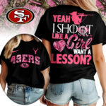 San Francisco 49ers | Premium NFL Shoot Like A Girl Women Shirt TD