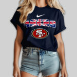 San Francisco 49ers | Premium NFL United Kingdom Women Shirt TD - Image 3