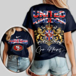 San Francisco 49ers | Premium NFL United Kingdom Women Shirt TD - Image 2