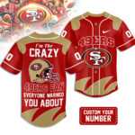 San Francisco 49ers | Premium NFL Crazy Football Fan Personalized Jersey TD