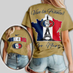 San Francisco 49ers | Premium NFL France Women Shirt TD - Image 4