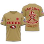 San Francisco 49ers | Premium NFL Jameson Irish Whiskey 3D Shirt TD - Image 4