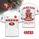 San Francisco 49ers | Premium NFL Jameson Irish Whiskey 3D Shirt TD