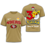 San Francisco 49ers | Premium NFL Pokemon 30th Anniversary 3D Shirt TD - Image 4