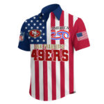 San Francisco 49ers | Premium NFL Liberty Eagle Patriotic Short-Sleeved Shirt TD - Image 2