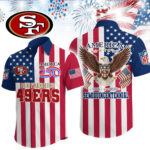 San Francisco 49ers | Premium NFL Liberty Eagle Patriotic Short-Sleeved Shirt TD