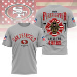 San Francisco 49ers | Premium NFL Firefighter Tribute 3D Shirt NY - Image 3