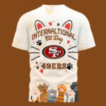 San Francisco 49ers | Premium NFL International Cat Day 3D Shirt HI - Image 3