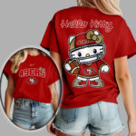 San Francisco 49ers | Premium NFL Hello Kitty Women's Shirt TD - Image 4