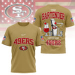 San Francisco 49ers | Premium NFL Bartender Fan 3D Shirt NY - Image 5