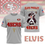 San Francisco 49ers | Premium NFL Elvis Presley Fan 3D Shirt NY - Image 3