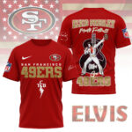 San Francisco 49ers | Premium NFL Elvis Presley Fan 3D Shirt NY - Image 4