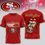 San Francisco 49ers | Premium NFL The Rolling Stones 3D Shirt TD - Image 3