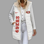 San Francisco 49ers | Premium NFL Simple Girl Quilted Vest TD - Image 6