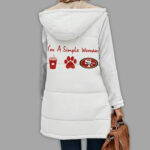 San Francisco 49ers | Premium NFL Simple Girl Quilted Vest TD - Image 7