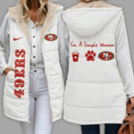 San Francisco 49ers | Premium NFL Simple Girl Quilted Vest TD