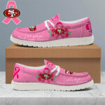 San Francisco 49ers | Premium NFL Breast Cancer Loafer Shoes HI