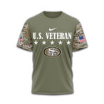 San Francisco 49ers | Premium NFL Salute To Service 3D Shirt TD - Image 3