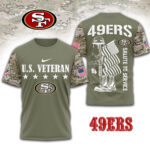 San Francisco 49ers | Premium NFL Salute To Service 3D Shirt TD