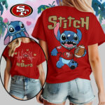 San Francisco 49ers | Premium NFL Stitch Women Shirt TD - Image 3
