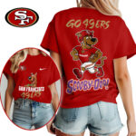 San Francisco 49ers | Premium NFL Scooby-Doo Fan Women's Shirt NY - Image 3