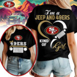 San Francisco 49ers | Premium NFL Jeep Girl Women's Shirt TD - Image 2