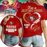 San Francisco 49ers | Premium NFL Jeep Girl Women's Shirt TD - Image 3