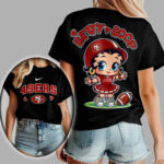 San Francisco 49ers | Premium NFL Betty Boop Women's Shirt TD - Image 2