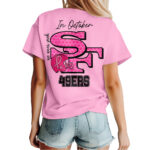 San Francisco 49ers | Premium NFL Breast Cancer Women's Shirt MM - Image 3