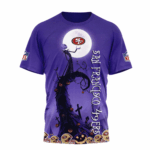 San Francisco 49ers | Premium NFL Halloween The Nightmare 3D Shirt NY - Image 2