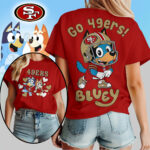 San Francisco 49ers | Premium NFL Bluey Women's Shirt TD - Image 3