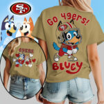 San Francisco 49ers | Premium NFL Bluey Women's Shirt TD - Image 4