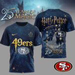 San Francisco 49ers | Premium NFL Harry Potter 25 Years Of Magic 3D Shirt TD