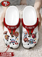 San Francisco 49ers | PREMIUM NFL NATIONAL DOCTOR'S DAY CLOGS WITH 8 CHARMS HY
