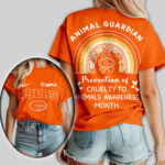 San Francisco 49ers | Premium NFL Animal Guardian Women Shirt TD - Image 2
