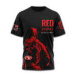 San Francisco 49ers | Premium NFL RED Friday 3D Shirt HY - Image 2