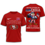 San Francisco 49ers | Premium NFL American 250 3D Shirt TD - Image 3