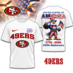 San Francisco 49ers | Premium NFL American 250 3D Shirt TD