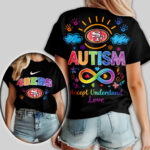 San Francisco 49ers | Premium NFL National Autism Acceptance Month Women Shirt TD - Image 2