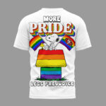 San Francisco 49ers | Premium NFL Snoopy Pride Month 3D T-Shirt HY - Image 3