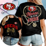 San Francisco 49ers | Premium NFL Nurse By Heart Women Shirt TD - Image 2