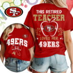 San Francisco 49ers | Premium NFL Retired Teacher Women T-Shirt TD - Image 3