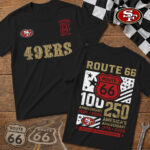 San Francisco 49ers | Premium NFL Route 66 Centennial T-Shirt TD - Image 2
