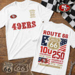 San Francisco 49ers | Premium NFL Route 66 Centennial T-Shirt TD - Image 3