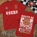 San Francisco 49ers | Premium NFL Route 66 Centennial T-Shirt TD
